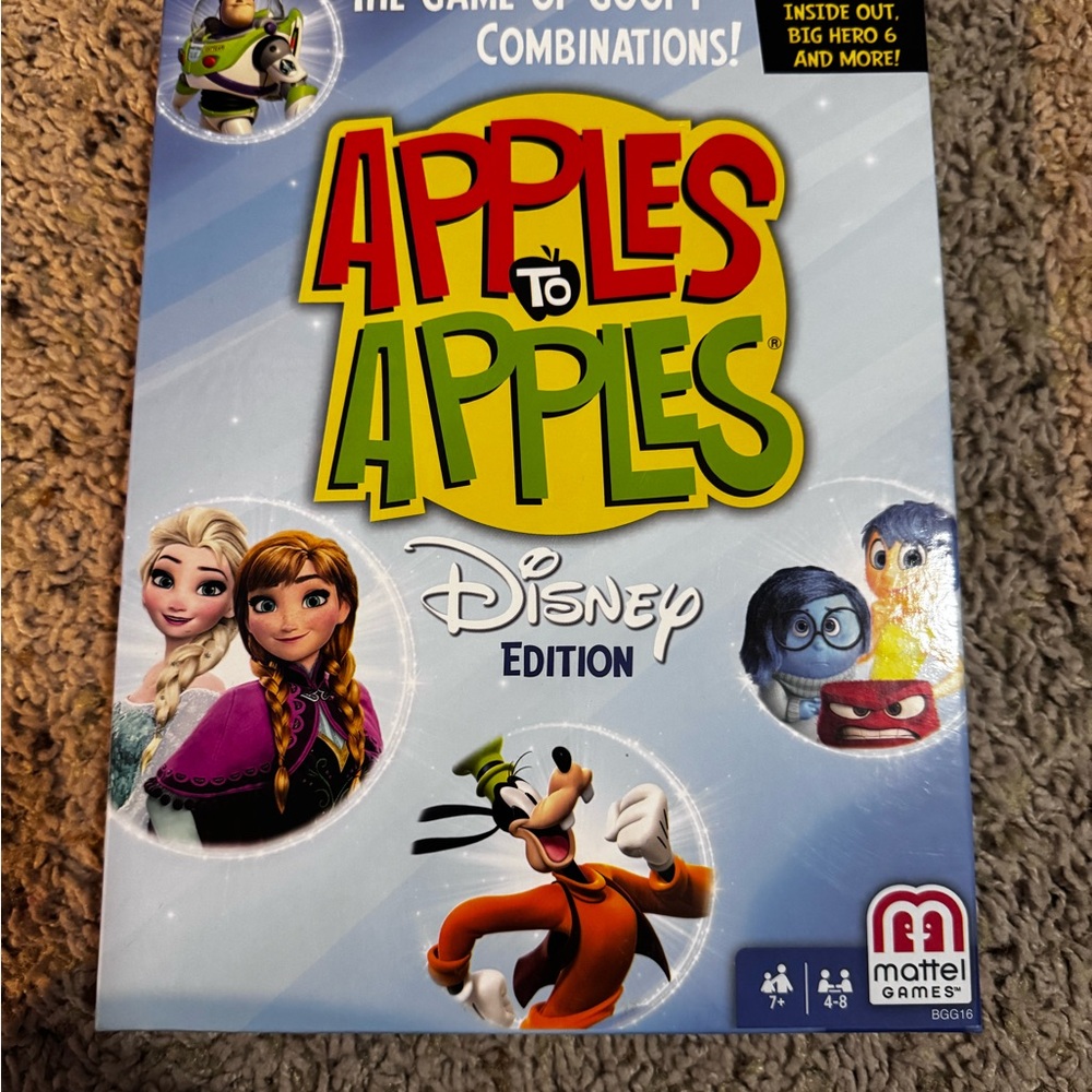 Mattel Disney Apples to Apples Game - Red and Green